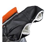 1 paio di guanti da manubrio per passeggino, in lana per passeggino, scaldamani, guanti, guanti antivento e impermeabili, accessori indispensabili per passeggino (nero)