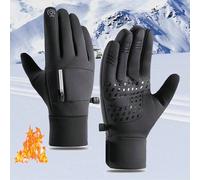 1 Paio di Guanti Invernali Isolati per Esterni con Funzionalità Touchscreen, Antiscivolo, Impermeabili e Antivento, Adatti per Ciclismo, Sci, Escursionismo, Regalo per gli Innamorati L,M,XLPoliestere