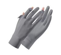 1 paio di guanti protezione solare UFP50+ touch screen antiscivolo con dita divise for guida all'aperto UV estiva Per i Viaggi, il Golf e la Corsa(Dark grey)
