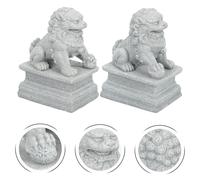 1 paio di guardiani Statue Leone Statue Flower Pot Decor Gardening Forniture