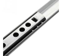 1 paio di guide a sfera in acciaio for cassetti, guide a sfera for cassetti, due sezioni, larghezza 17 mm, raccordi hardware for mobili in acciaio pieghevole(182mm)