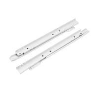 1 paio di guide for cassetti a due sezioni, guide for armadi, guide for tavoli ispessiti, guide for armadi, guide for mobili con puleggia a rulli Scorrimento Silenzioso(16inch-40cm)