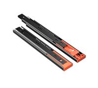 1 Paio Di Guide For Cassetti Con Chiusura Ammortizzata, Guide Di Ricambio For Mobili Da Cucina Con Montaggio Laterale, Guide A Sfera A Estensione Completa, For Mobili Da Cucina(40cm/15.7inch)