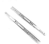 1 paio di guide per cassetti in metallo per cuscinetti in metallo per cassetti di ricambio da 17 mm, larghezza 17 mm x 400 mm