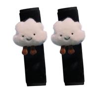 1 Paio di Imbottiture per Cintura di Sicurezza per Auto, Copri Cintura di Sicurezza per Auto con Simpatico Cartone Animato Nuvola con Nastro con Passante e Gancio, Morbido Cuscino per di