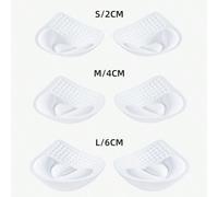 1 paio di imbottiture per reggiseno spesse da 2cm, 4cm, 6cm, per seno piccolo, removibili e lavabili, accessori per reggiseni e biancheria intima per aumentare il volume L,M,SLettere,Colore unicoPoliu