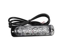 1 Paio di Indicatori Luminosi di Emergenza, 12V 6 LED per Auto, Camion, Emergenza, Luce Stroboscopica, Lampada Lampeggiante (Luce gialla)