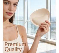 1 Paio di Inserti per Reggiseno da 6cm Ispessiti, Rimovibili e Lavabili. Materiale ad Alta Densità Ispessito, Modellazione 3D, Migliora il Seno Piccolo per la Pienezza, Solleva e Modella per una Linea