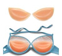 1 paio di inserti per reggiseno in filetto di pollo, inserti per reggiseno, inserti per reggiseno in silicone, inserti per reggiseno push-up, miglioratori del seno, riempitivi per reggiseno, filetti