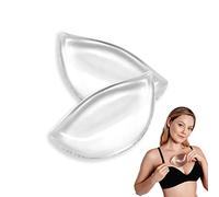 1 Paio di Inserti per Reggiseno in Morbido Silicone, Inserti per Reggiseno in Silicone, Trasparenti a Forma di v per Reggiseno, Impermeabili, Push-Up, per Costume da Bagno Bikini