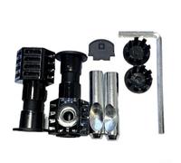 1 paio di kit di fissaggio WC progettato per un montaggio sicuro Per WC sospesi con componenti in plastica e acciaio inossidabile per un'installazione affidabile (chiave 160)