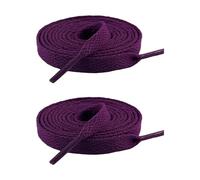 1 paio di lacci da ginnastica piatti 8 mm di larghezza poliestere di ricambio multicolore per allenatori e scarpe casual, Deep Purple Deep Pur, taglia unica