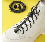 1 Paio di Lacci Elastici Senza Nodi, Adatti per Scarpe Sportive, Scarpe Casual, Scarpe da Corsa, Lacci Elastici Tagli UnicaGeometricoGomma