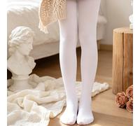 1 Paio di Leggings Elastici Monocromatici per Ragazze, Collant da Danza Traspiranti e Comodi, Adatti per la Pratica di Danza 4-7Y,0-6M,6-12M,1-2Y,2-3Y,8-11Y,11-14YColore unicoTessuto