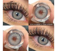 1 Paio di Lenti a Contatto Colorate per Occhi, Aspetto Naturale, Uso Annuale, Lenti Blu Multicolore, Lenti a Contatto Grigie per la Bellezza della Pupilla, 14,5 mm, per Costume di Ognissanti e Cosplay