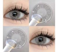 1 Paio di Lenti a Contatto Grigie, Cosmetiche, Monouso, Diametro 14,5 mm, Adatte per Appuntamenti Quotidiani, Festival Estivi, Eventi di Festa e Costumi di Ognissanti Idrogel