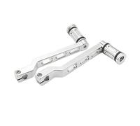 1 paio di leve del cambio con punta e tallone compatibili con FL Softail Touring Road King Electra Street Tri Glide Ultra Classic(Chrome)
