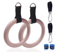 1 paio di maniglie for trazioni anelli da ginnastica con cinghie sospese moschettone for palestra casa allenamento for la forza completo del corpo