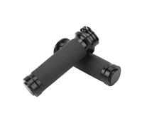 1 paio di manopole per manubrio da 25 mm per moto, nere, comode da impugnare, anodizzate, universali,