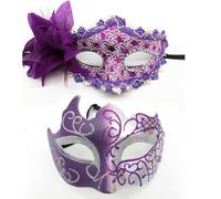 1 paio di maschere per gli occhi Venice Mascarade Mascarade Mascarade Maschera Veneziana per Carnevale Mascherade Maschere Dipinte Maschere per Halloween Party Costume Ballo, Sera, Del ballo di fine