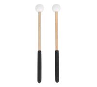 1 paio di mazzetti di percussioni, bastoncini glockenspiel, mazzuola di tamburi multifunzionali in gomma e acero per concerto bianco per concerti bianco (White)