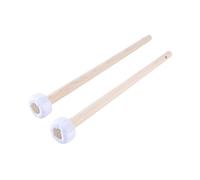 1 paio di mazzuole per percussione, con testa in cotone e lino, bacchette per timpani, per xilofono, marimba, band performance