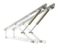 1 paio di meccanismi sollevamento del letto, sollevatori pneumatici coperchio, cerniere supporto con molle a gas for impieghi gravosi, asta idraulica(Wit,60cm)