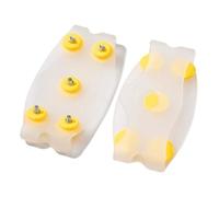 1 paio di moda 5 borchie Skid Ice Gripper Spike inverno arrampicata slittamento neve tacchetti punte scarpe grip sopra ramponi coperture