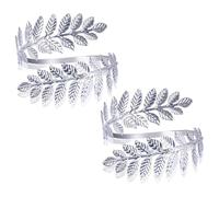 1 paio di moda ricciolo foglia fascia superiore del braccio braccialetto bracciale polsino aperto braccialetto regolabile avvolgente martellato per le donne gioielli da sposa accessori decorazioni pe