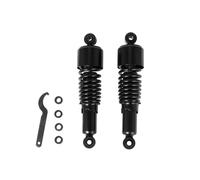 1 paio di molle ammortizzatrici posteriori regolabili da 10,5 pollici e 267 mm for moto Sportster Touring, nere(Black)