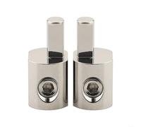 1 paio di morsettiere audio per auto in alluminio 6061 con riduttore del cavo di ingresso 14 AWG per connessioni audio stabili e sicure