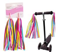 1 paio di nappe per manubrio,Biciclette per Bambini Manubrio Stelle Filanti Streamers, nastro colorato per la decorazione,nastri colorati per manubrio bicicletta, nappe, nastri per decorazione