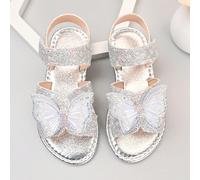 1 Paio di Nuovi Sandali Piatti da Ragazza Stile 2026 con Paillettes Glitterate, Fiocco e Ricamo, Antiscivolo, Adatti per Campeggio all'Aperto / Mostre d'Arte / Passeggiate in Città nel Weekend EUR34,E