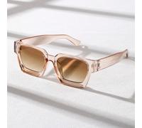 1 Paio di occhiali Classici Quadrati alla Moda per Uomo, Accessorio per la Protezione Quotidiana degli Occhi Blocchi di colore,Grafico