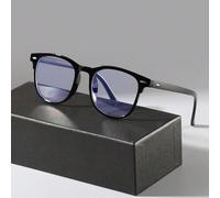 1 Paio di Occhiali Classici Quadrati Neri "Back To School" per Uomo, Lenti Trasparenti per Computer, TV, Giochi, Smartphone, Protezione Degli Occhi Contro L'affaticamento Visivo Blocchi di colore