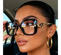 1 Paio di Occhiali da Donna Personalizzati e Versatili con Montatura Ampia a Forma di Cuore Cavo e Poligono, Eleganti Occhiali da Lettura alla Moda Adatti per Uso Quotidiano, Fotografia di Strada, Let