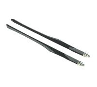 1 paio di occhiali da vista con punta del tempio 6 mm larghezza, parte riparazione degli cerniera a molla gamba flessibile(Grey Black)