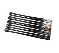 1 paio di occhiali in metallo da 4,5 mm 6 Flex Temple con punta for a molla(6w Grey)