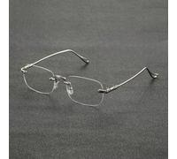 1 Paio di Occhiali Trasparenti da Uomo Senza Montatura, Eleganti, Classici, Retrò, Design Popolare, Stile Moderno Minimalista, Adatti per il Ritorno a Scuola, la Vita Quotidiana, Attività Ricreative a