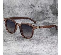 1 Paio di Occhiali Unisex con Montatura in Legno e Borchie, Adatti per l'Estate, le Attività all'Aperto e il Ritorno a Scuola, Creano uno Stile Accademico di