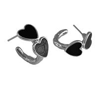1 paio di orecchini a cuore a forcella for donna. Orecchini San