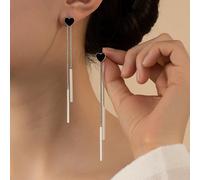 1 Paio Di Orecchini A Forma Di Salice Per Donne, Stile Lungo, Regalo Di Moda Ed Elegante Per Feste, Matrimoni, Festività, Capodanno, Amici E Famiglia Tagli UnicaRame