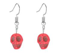 1 paio di orecchini a fungo per le donne pendenti lunghi in vetro orecchini a fungo colorati orecchini steampunk creativi orecchini divertenti simpatici orecchini strani orecchini da donna orecchini