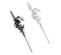 1 paio di orecchini con nappe lunari, orecchini a perno, in lega, regalo per gli appassionati di moda, gioielli punk gotici