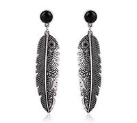 1 Paio di Orecchini con Piume di Boemia Unici, Borchie per Donna, Accessori per Gioielli, Regalo per la Fidanzata Stabile St Attractive Design