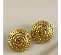 1 Paio di Orecchini Eleganti e alla Moda Personalizzati in Oro. Realizzati in Acciaio Inossidabile di Alta Qualità con Finitura Placcata in Oro 18 Carati, Questi Eleganti Orecchini Ispirati al Vintage