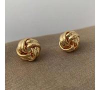 1 paio di orecchini minimalistici e ariosi dalla struttura intrecciata, orecchini alla moda e versatili adatti per le donne, ideali per festival e uso quotidiano Tagli UnicaLega di zinco