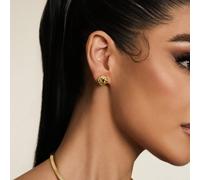 1 paio di orecchini minimalistici e ariosi dalla struttura intrecciata, orecchini alla moda e versatili adatti per le donne, ideali per festival e uso quotidiano Tagli UnicaLega di zinco
