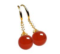 1 paio di orecchini pendenti da donna, eleganti e luminosi, da indossare tutti i giorni, Rame bianco, Pietra secondaria