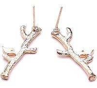 1 Paio di Orecchini Punk a Forma di Foglia di Uccello ciondola Orecchini Eleganti in Argento per Accessori di Gioielli da Donna ciondoli Regalo Placcato in Oro Convenient Handled